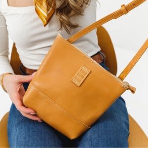 Portland Leather Goods Festival Bag in Sunflower